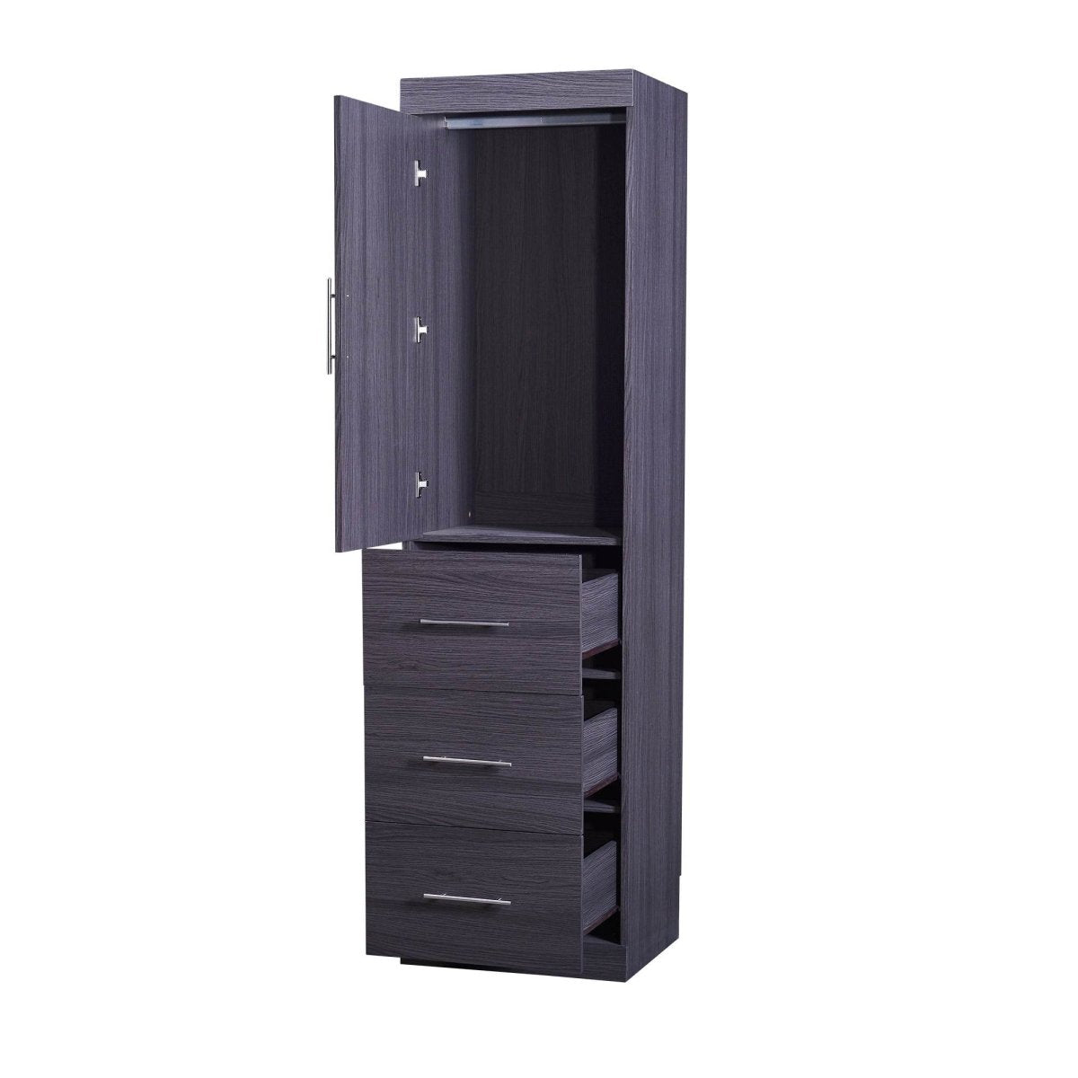 Twin Foldable Murphy Bed With Wardrobe And Drawers - Sleep Galleria