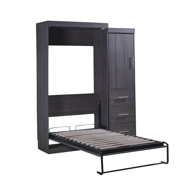 Twin Foldable Murphy Bed With Wardrobe And Drawers - Omega Lifestyles