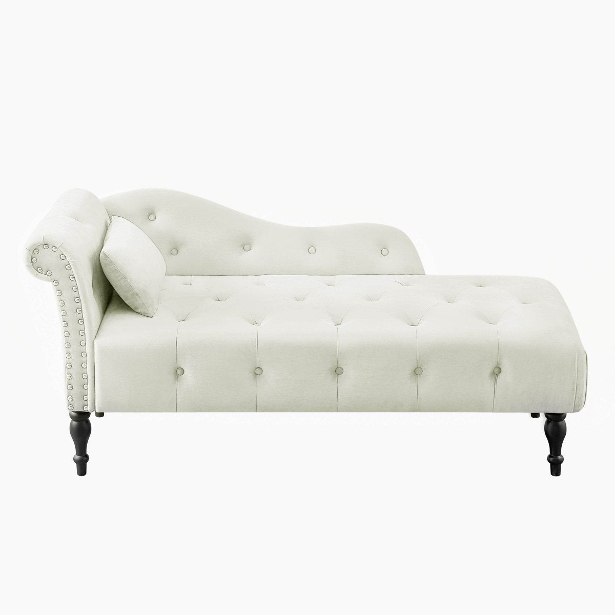 Velvet Tufted Chaise Lounge Chair - Sleep Galleria