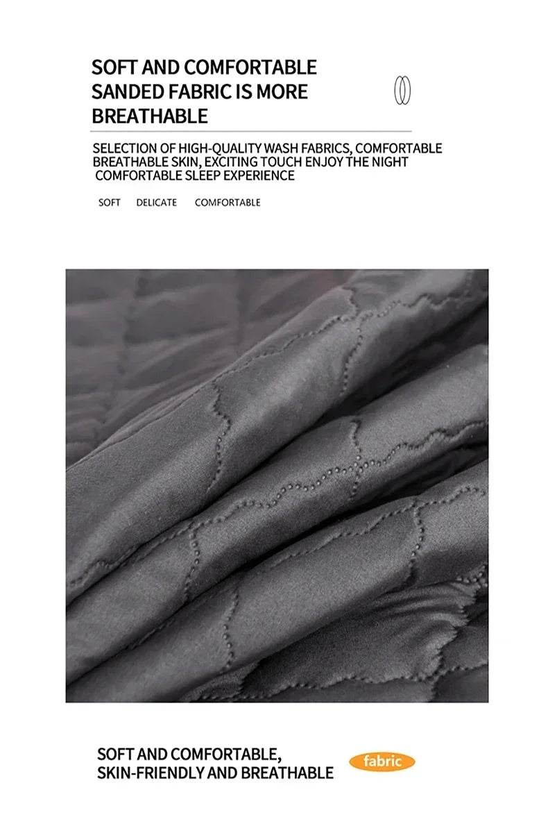 Waterproof Mattress Protector Cover Bed Fitted Sheet Single/Double/140/150/160 Muti Size Gray/White No Pillowcases - Sleep Galleria