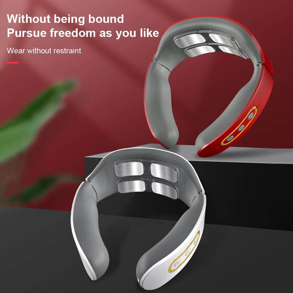 Electric Neck Shoulder TENS Pulse Massager With Heating - Sleep Galleria