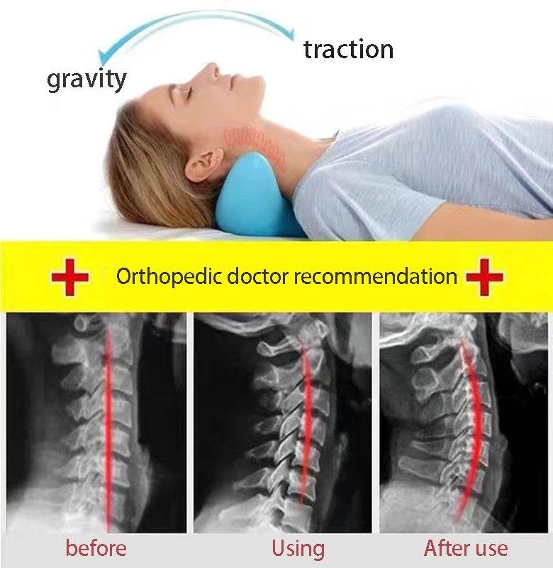 Ergonomic Neck Massage Pillow Cervical Traction Device - Sleep Galleria