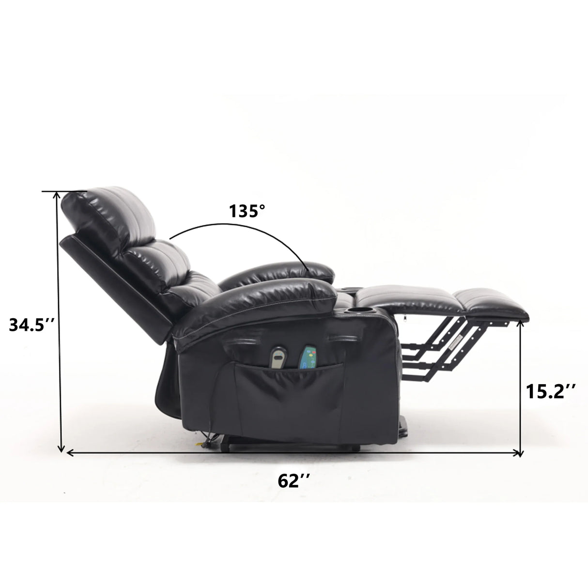 Electric Power Lift Recliner Chair With Vibration Massage - Omega Lifestyles