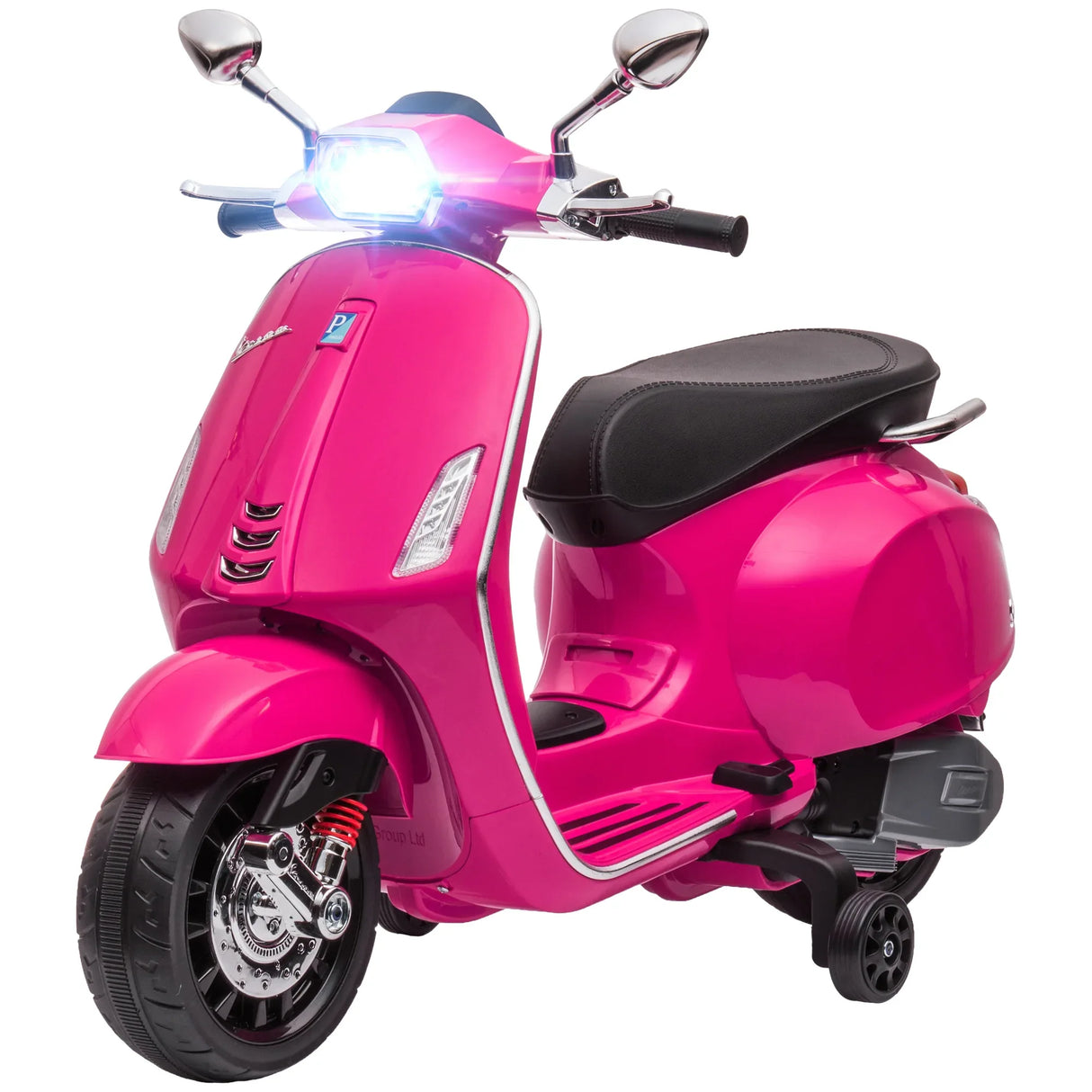 Kids 6V Vespa Licensed Electric Motorcycle With Music - Omega Lifestyles