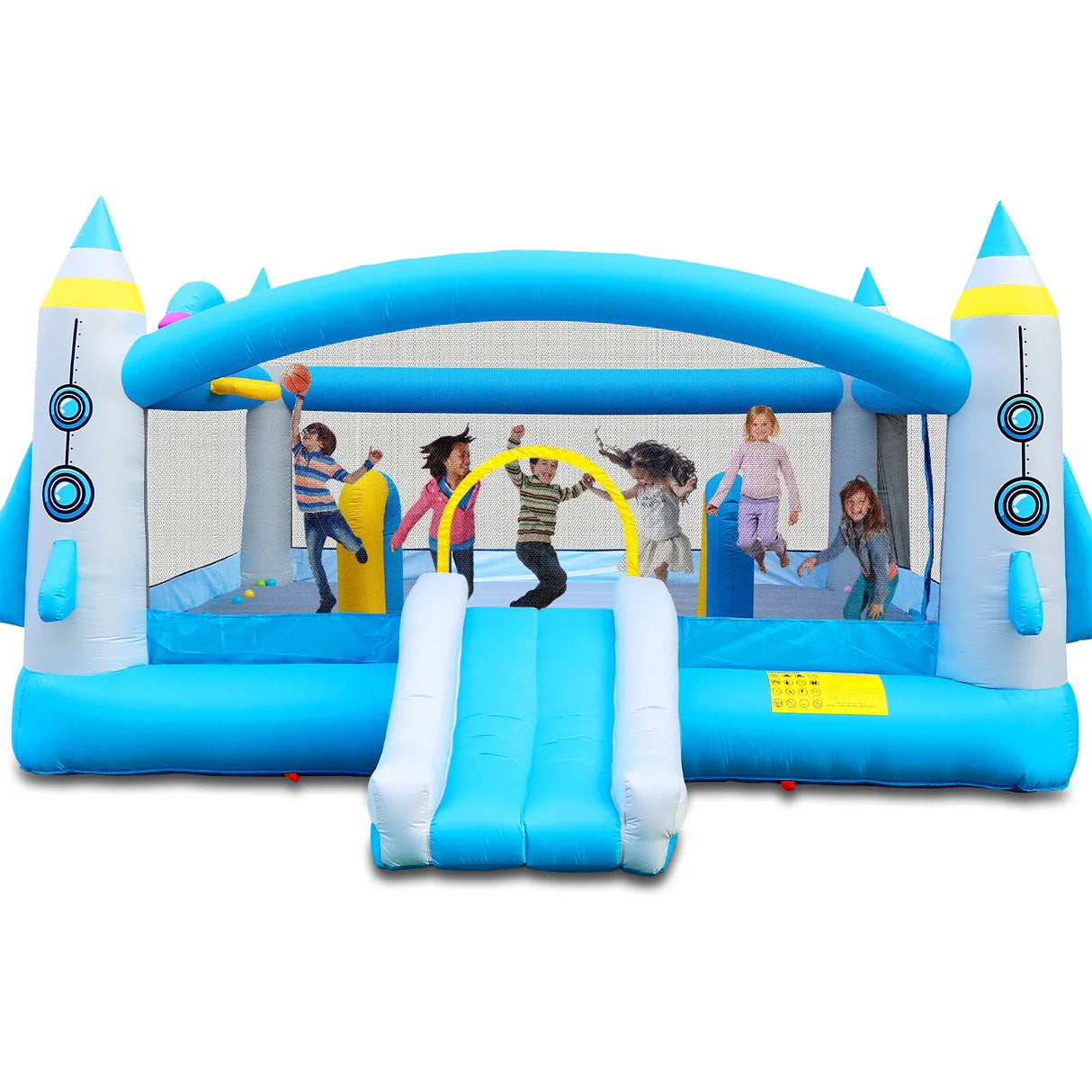 Multicolor Oxford Fabric Inflatable Jump N Slide Bouncer - Omega Lifestyles