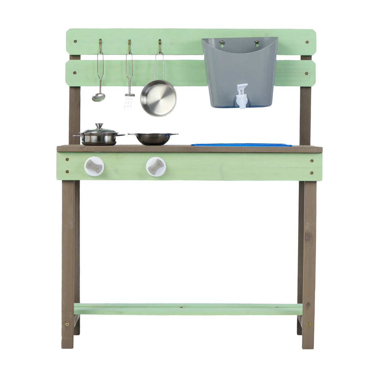 Solid Wood Kids Play Kitchen With Water Play Set - Omega Lifestyles