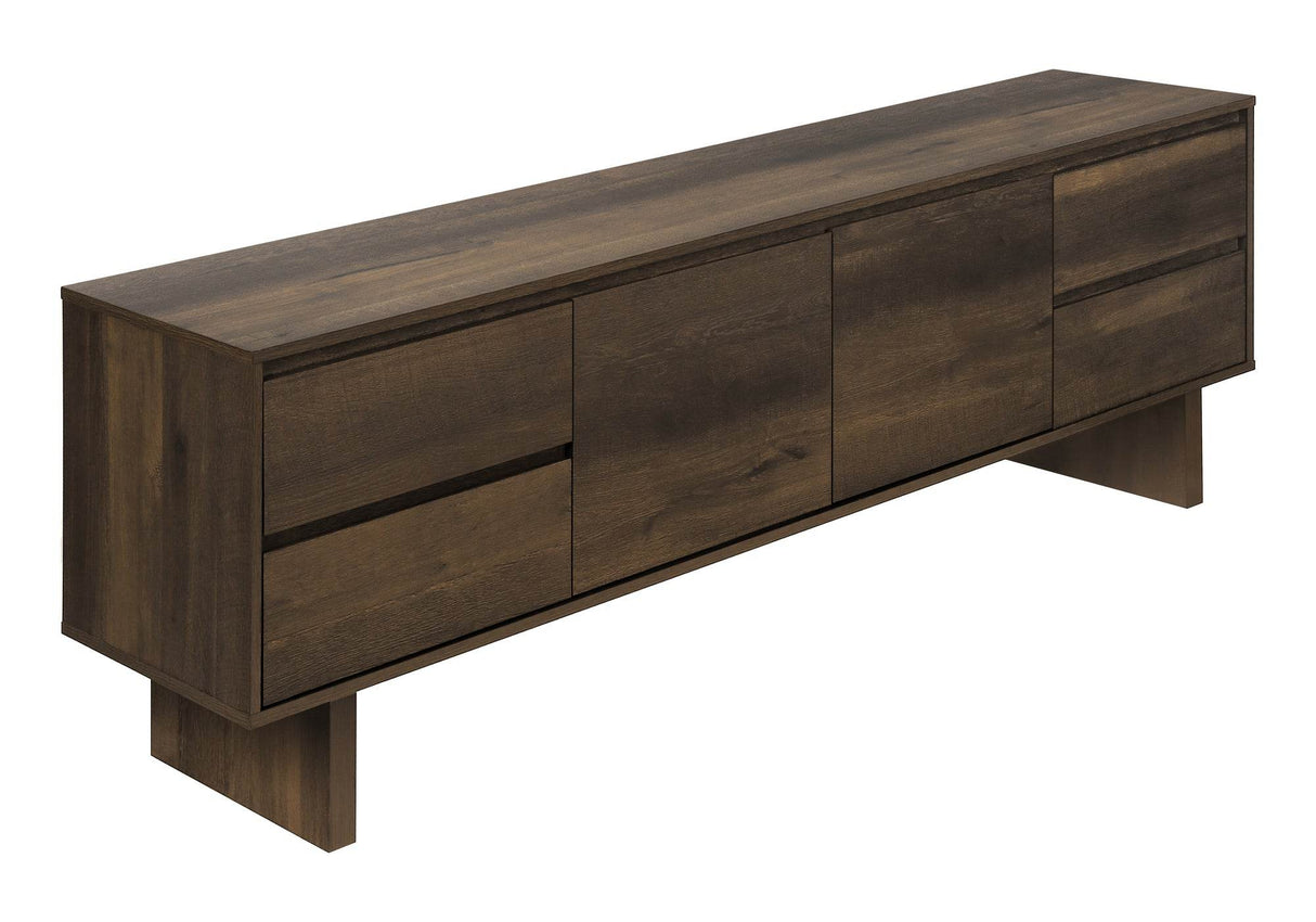 72-Inch Transitional Solid Wood Media Console Stand - Sleep Galleria