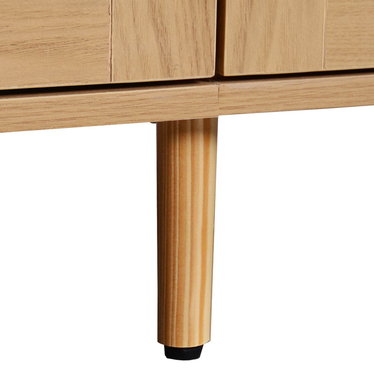 Modern Rattan TV Stand With Storage Cabinets - Sleep Galleria