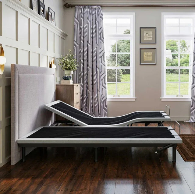 California Split King Adjustable Bed Base With Remote Control - Omega Lifestyles