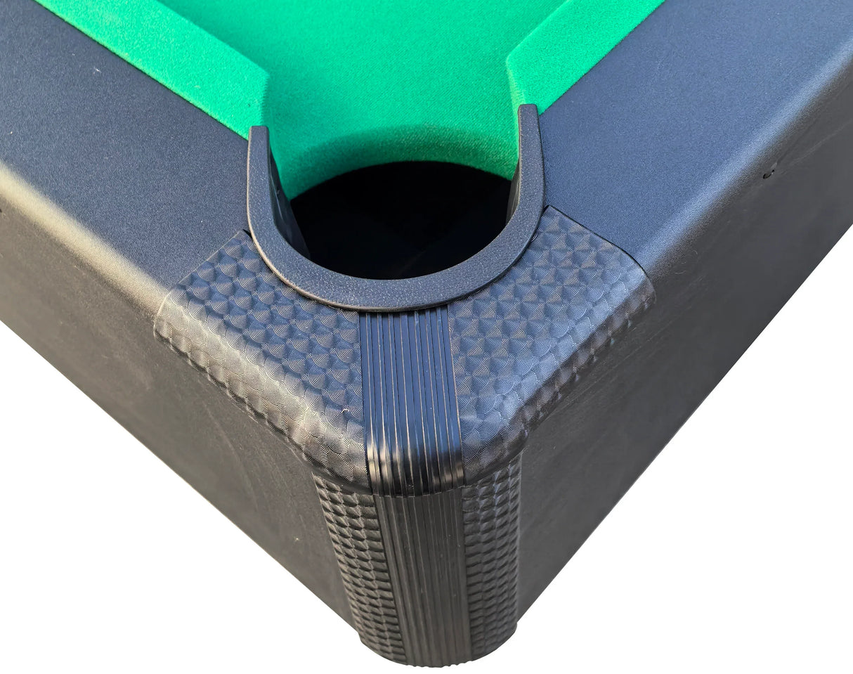 7-Inch Foldable Black Green Pool Table With Accessories - Omega Lifestyles