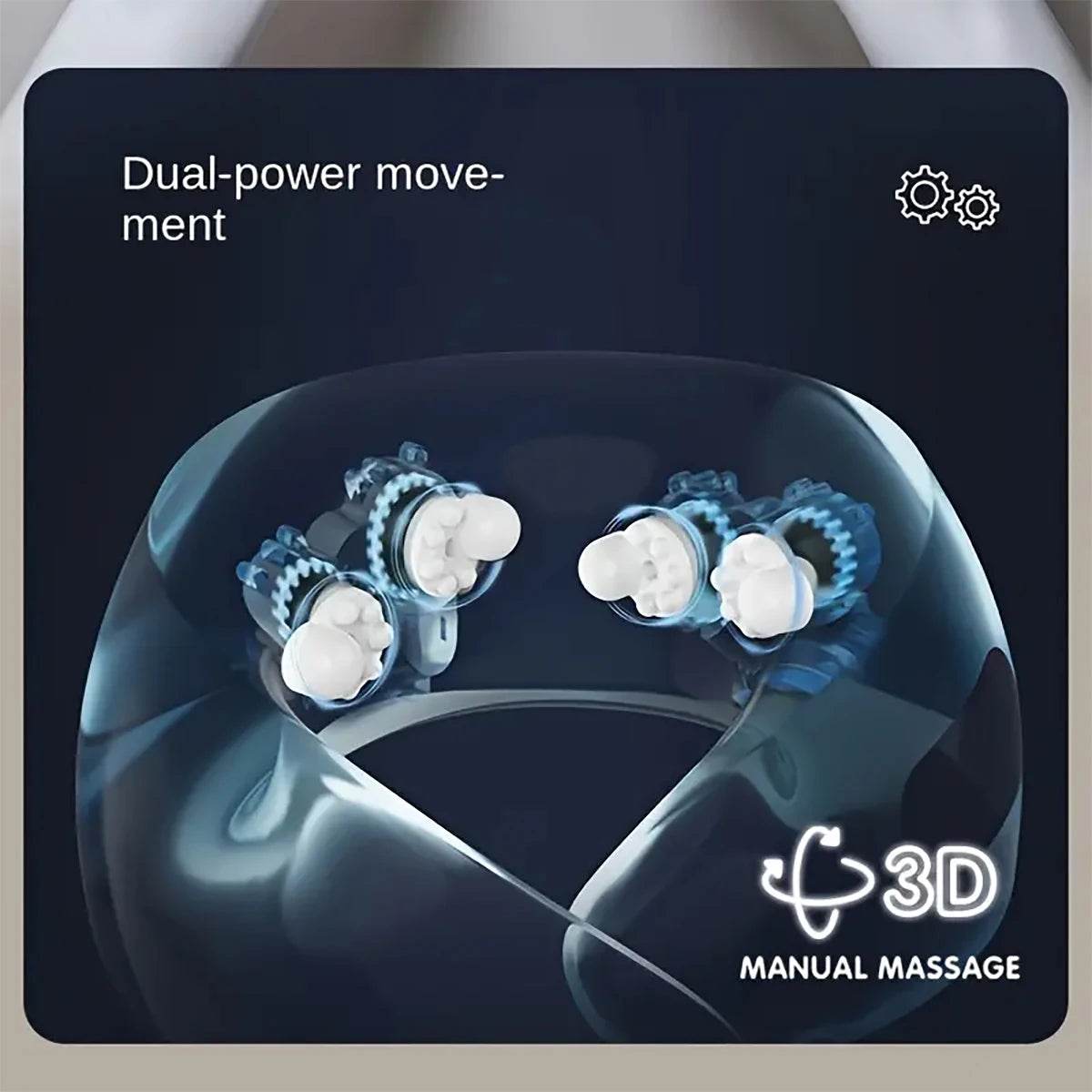 Wireless Neck Massage Pillow With Heat Vibrater - Omega Lifestyles