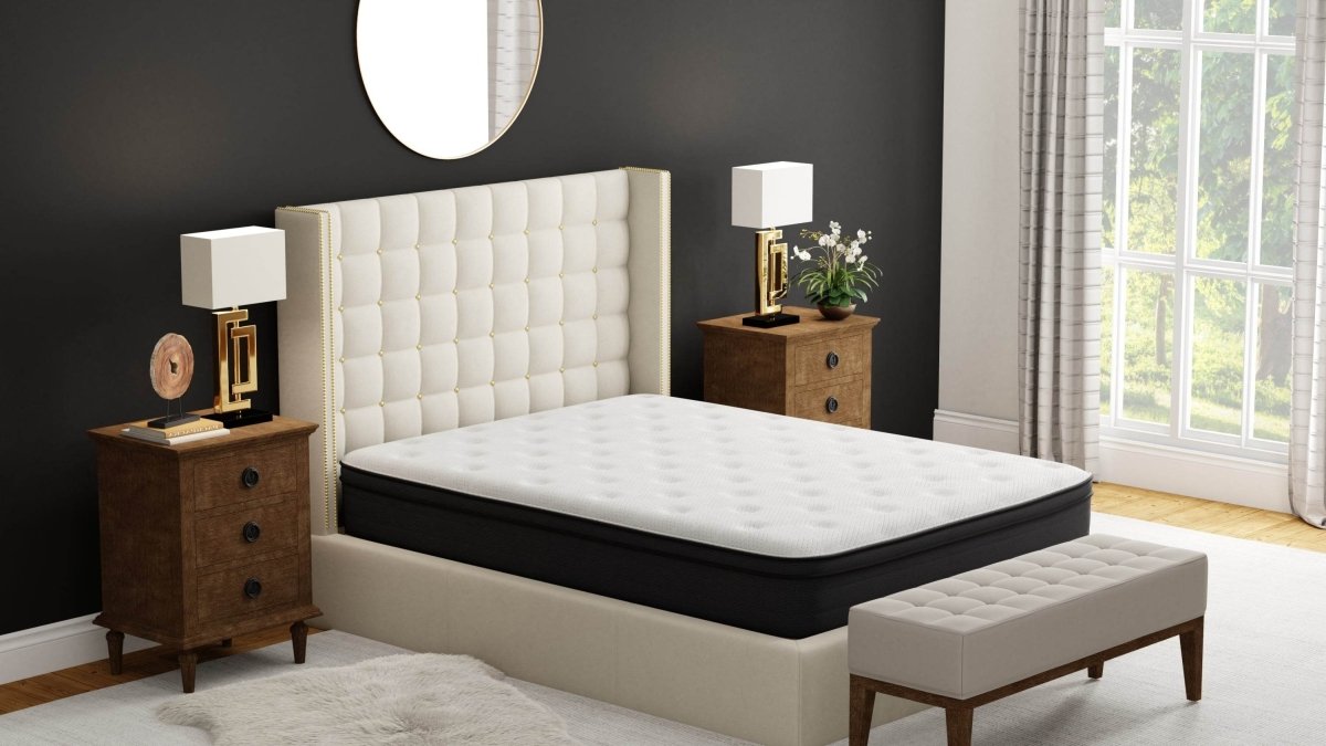 Medium 12-Inch Euro Top Hybrid Memory Foam Mattress - Sleep Galleria