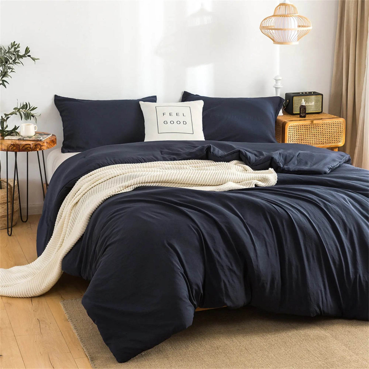 2-Piece Plush Microfiber Comforter Set With Pillow Shams - Sleep Galleria