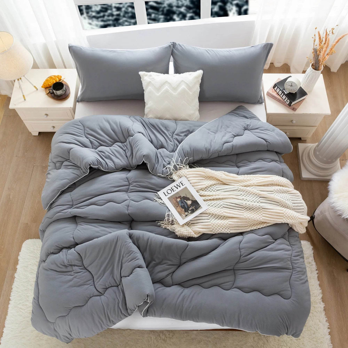 Reversible Ultra-Soft Warm Polyester Comforter Set - Sleep Galleria