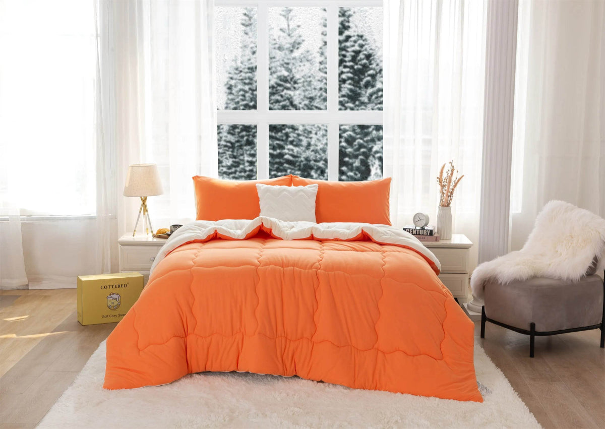 Reversible Ultra-Soft Warm Polyester Comforter Set - Sleep Galleria