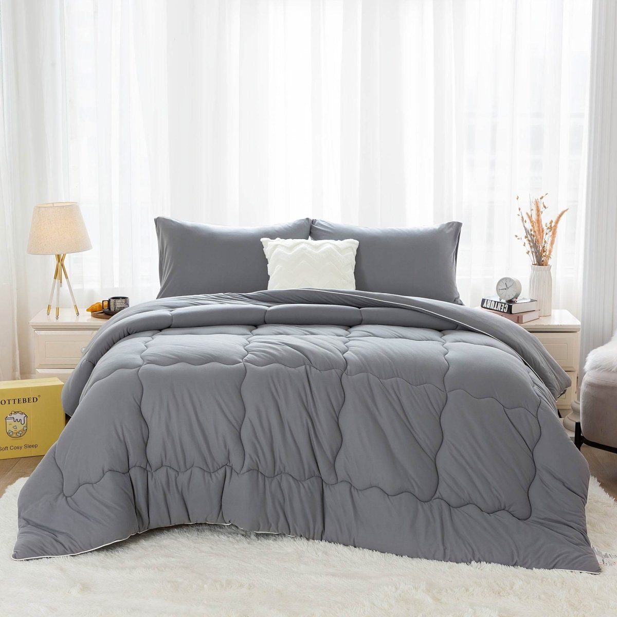 Reversible Ultra-Soft Warm Polyester Comforter Set - Sleep Galleria
