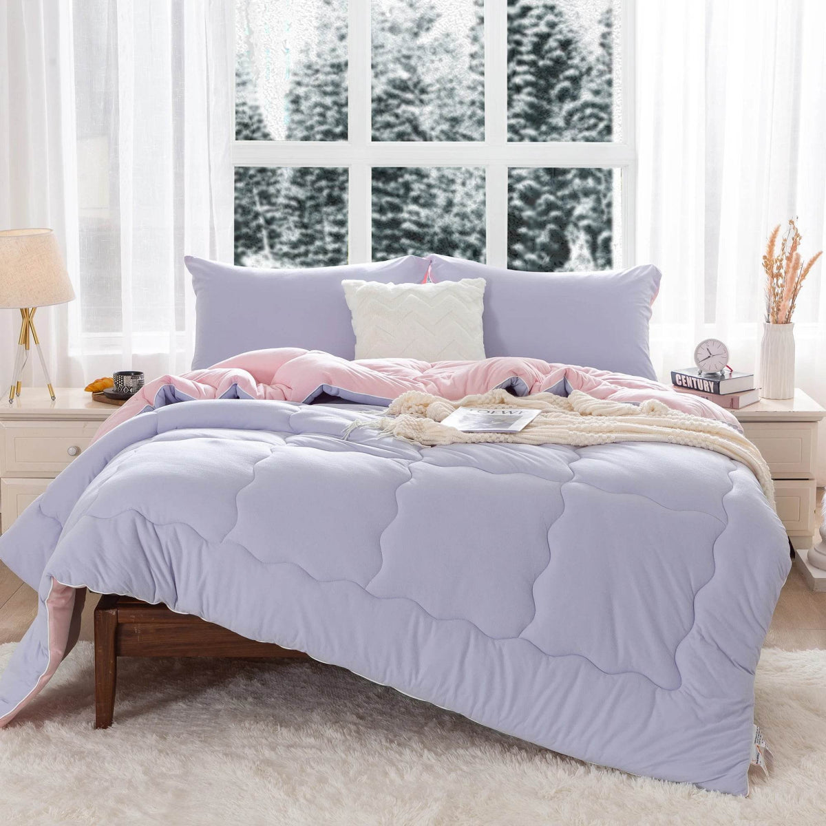 Reversible Ultra-Soft Warm Polyester Comforter Set - Sleep Galleria