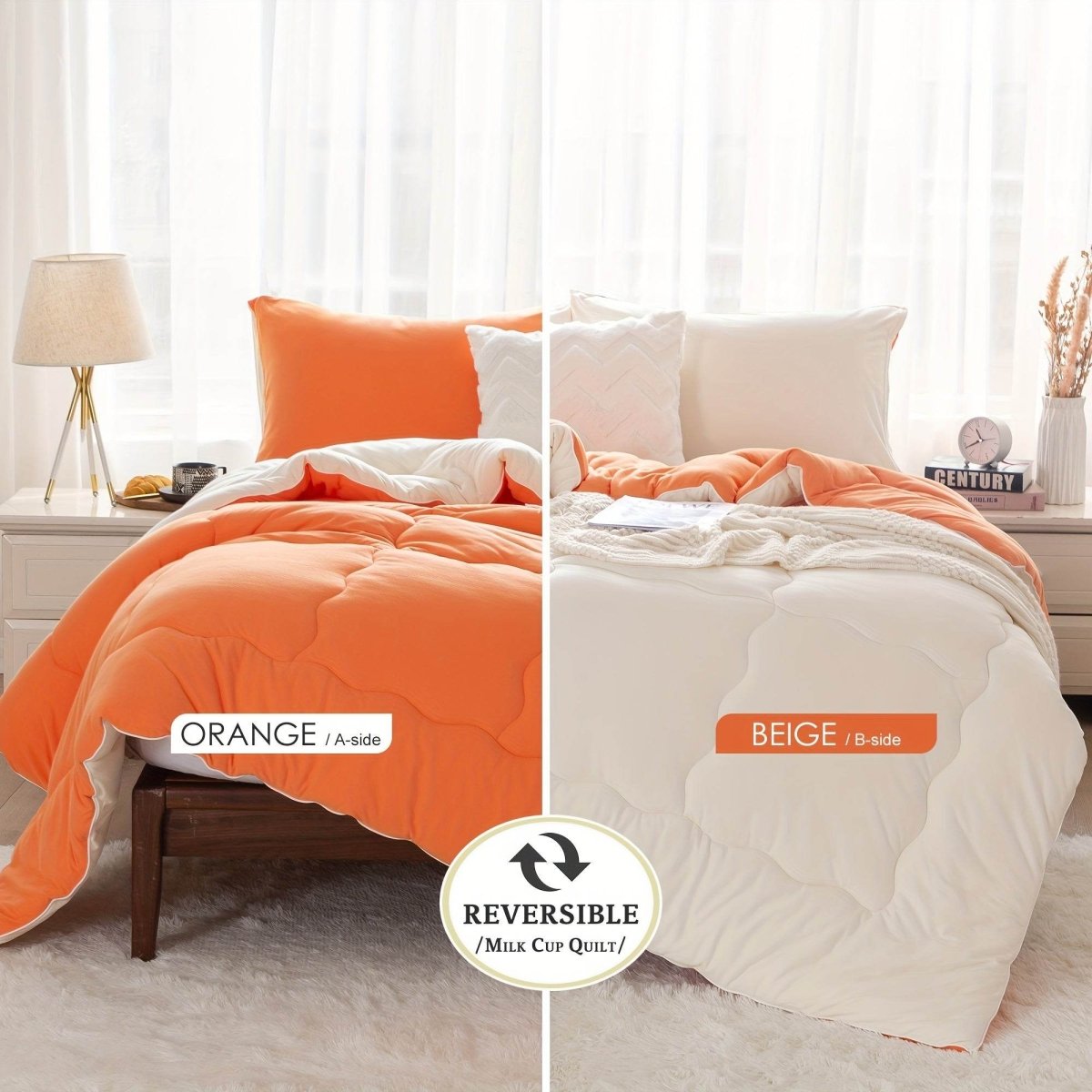 Reversible Ultra-Soft Warm Polyester Comforter Set - Sleep Galleria