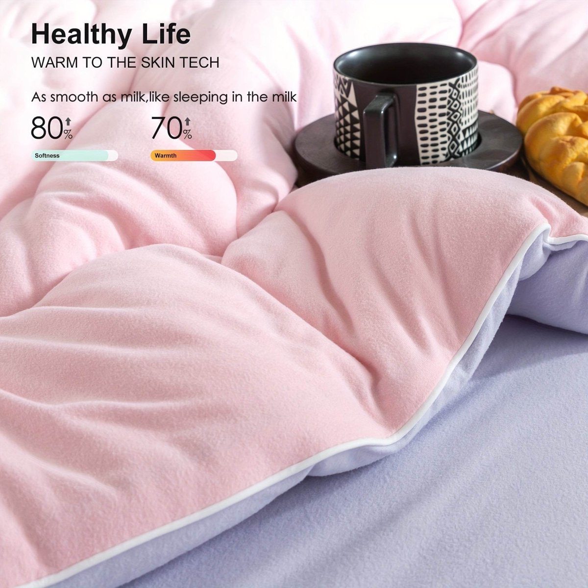 Reversible Ultra-Soft Warm Polyester Comforter Set - Sleep Galleria