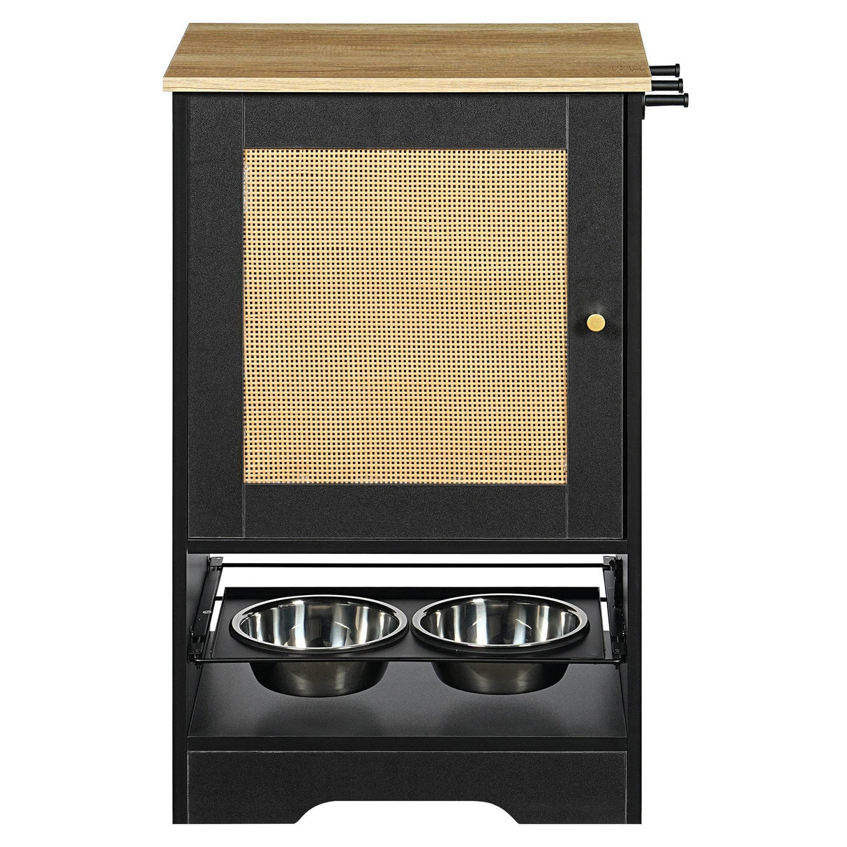 Elevated Pet Feeding Station With Storage Drawers - Sleep Galleria