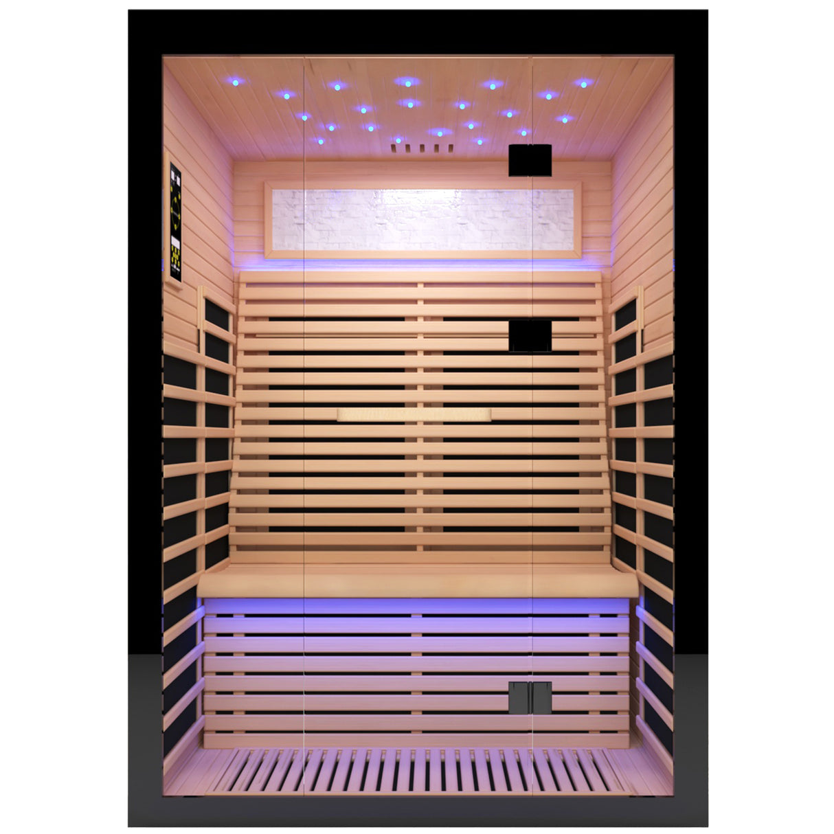 2-Person Far Infrared Canadian Hemlock Wood Sauna