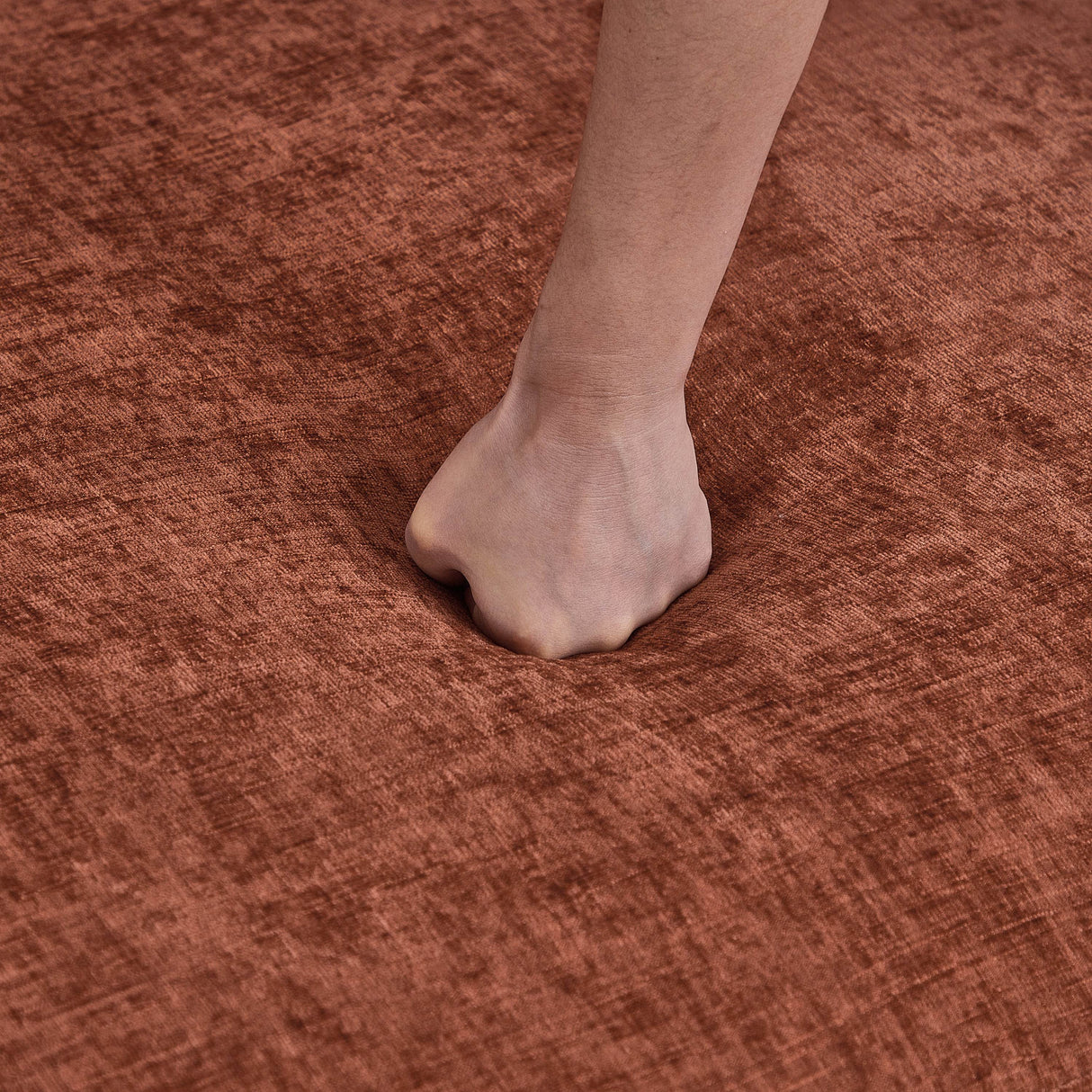 Brown Chenille 3-Seat Durable Upholstered Sofa - Omega Lifestyles