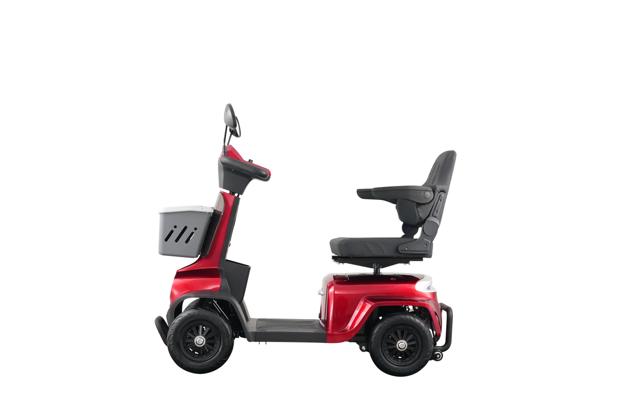 Heavy Duty 4 Wheel Mobility Scooter With Magnetic Brake - Omega Lifestyles