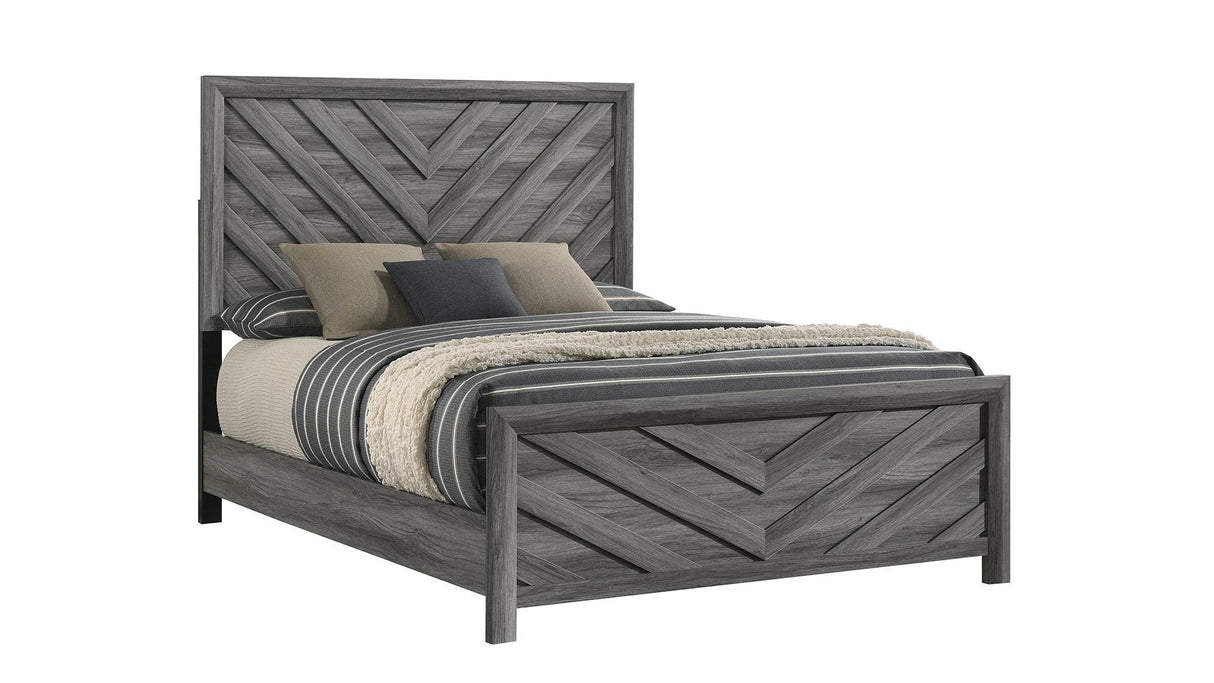 Modern Full Wood Bed Frame With Headboard