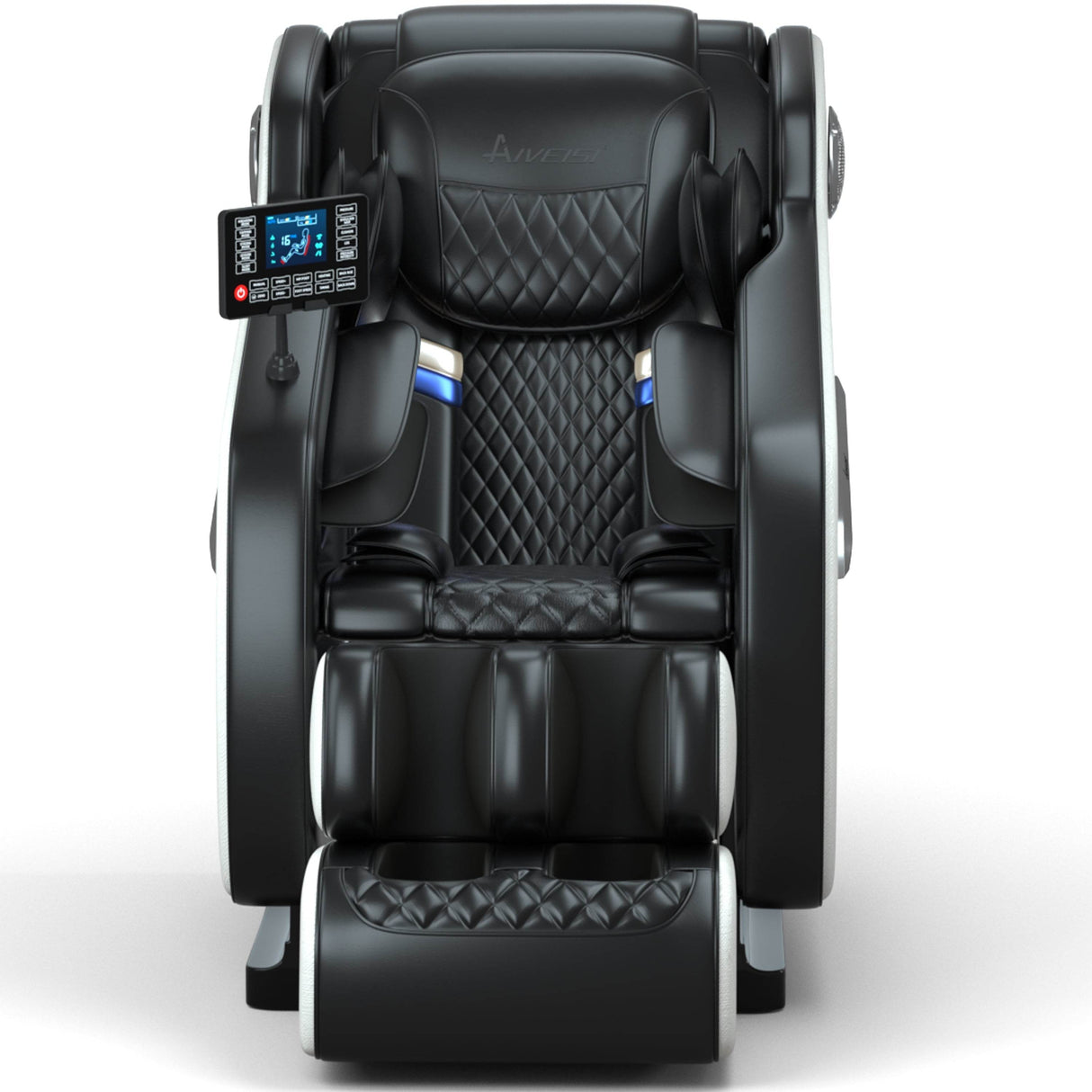 Relax Rejuvenate Zero Gravity Massage Chair Full Body Recliner Air Pressure, Bluetooth, Heat, and Foot Massage Black