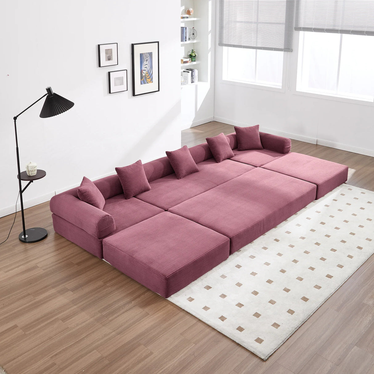 Convertible Corduroy Folding Memory Foam Sofa Bed - Omega Lifestyles