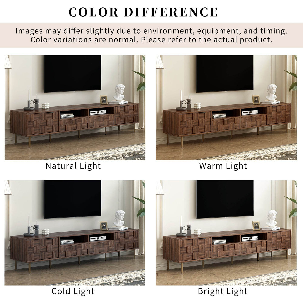 Mid Century Modern TV Stand With Storage Drawers - Sleep Galleria