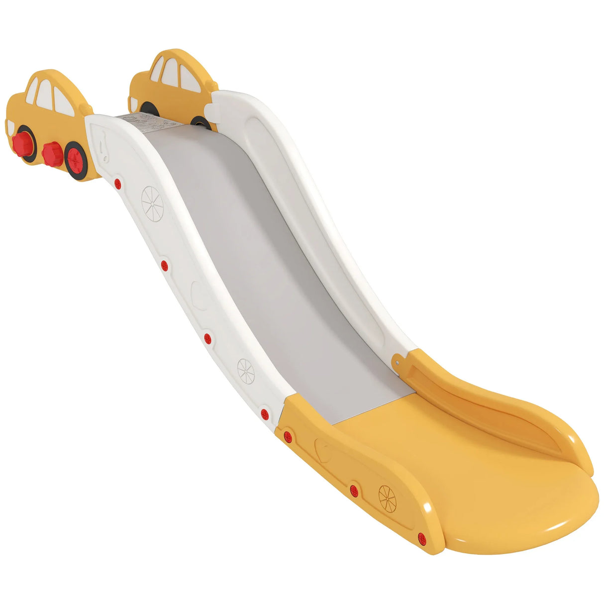 Indoor Yellow Toddler Slide With Safety Buffer Design - Omega Lifestyles