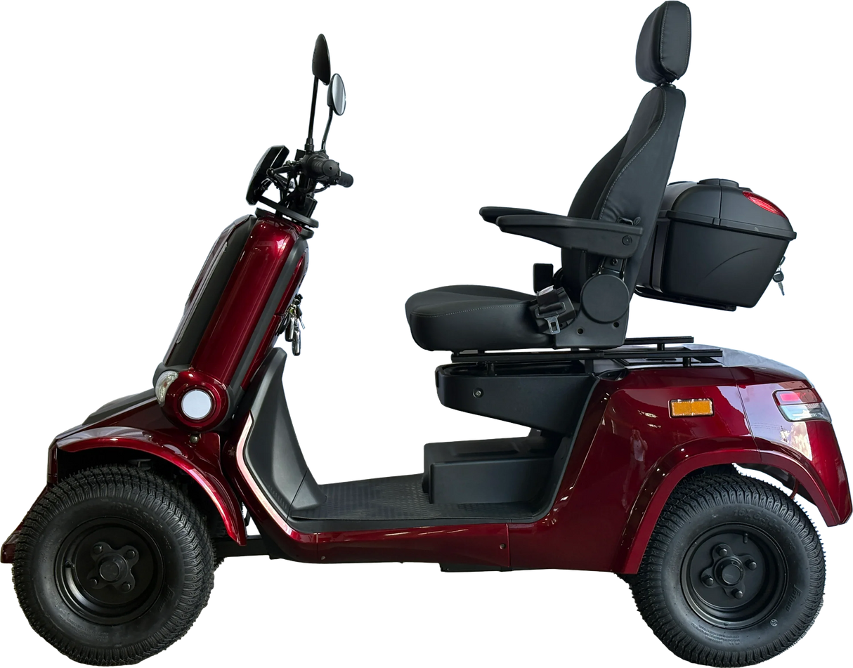 Heavy Duty 4-Wheel Mobility Scooter With Dual-Brake System - Omega Lifestyles