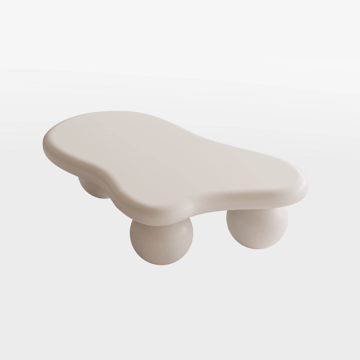 Modern 40-Inch Cloud Shaped Lacquered Coffee Table - Sleep Galleria
