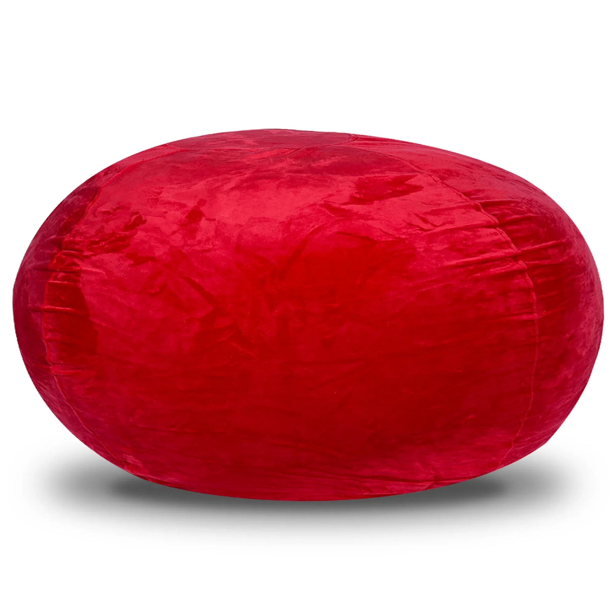 Minky Velvet Memory Foam Bean Bag Chair Red 3ft - Omega Lifestyles