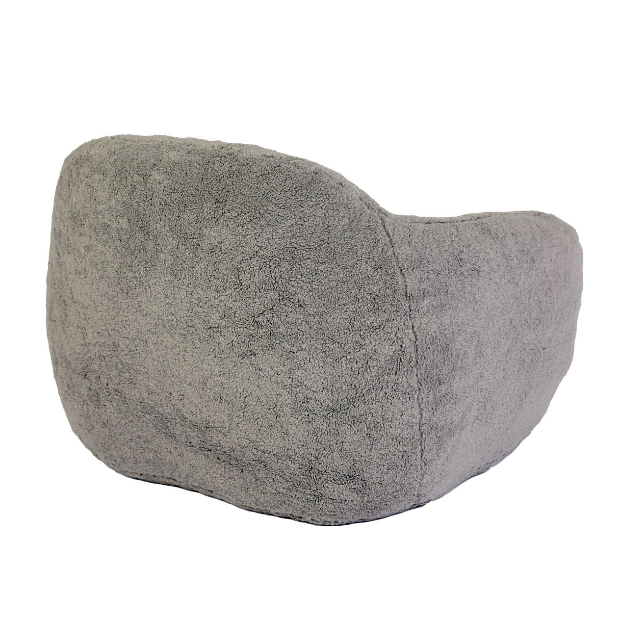 Memory Foam Teddy Fabric Bean Bag Chair With Armrests - Omega Lifestyles