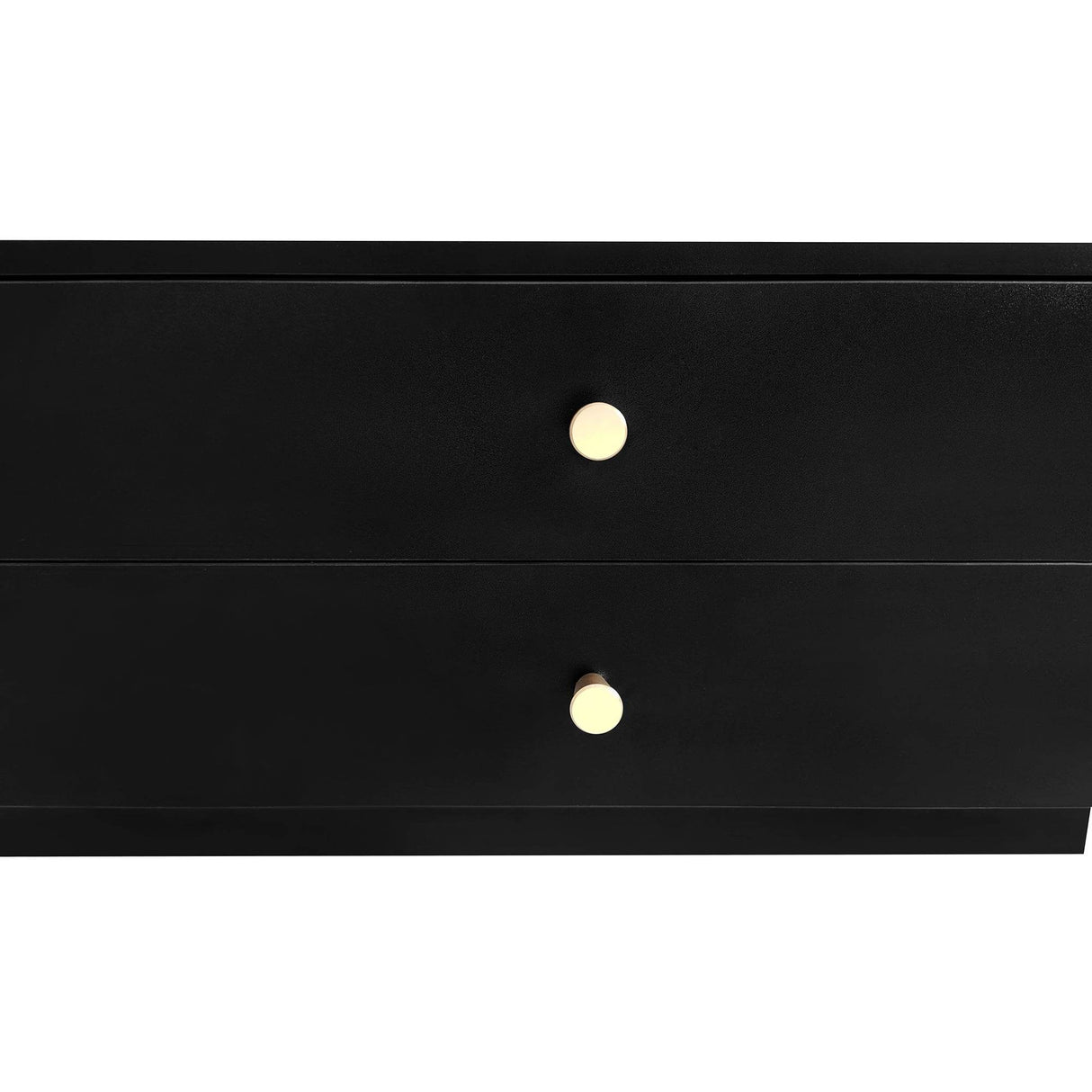 Modern Black Particle Board TV Stand With Storage - Sleep Galleria