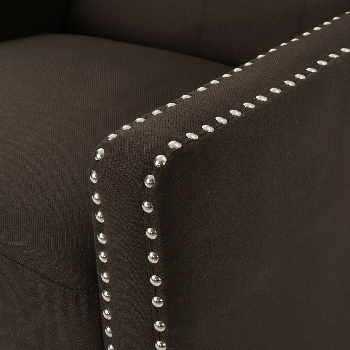 Coffee Fabric Push Back Recliner Chair With Birch Wood Legs - Omega Lifestyles