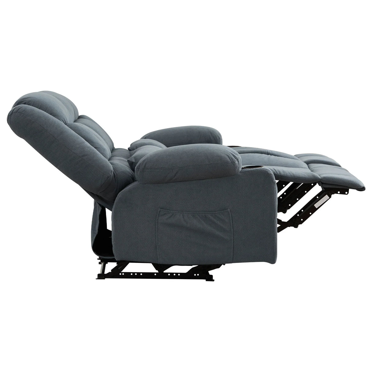 Manual Reclining Oversized Soft Metal Frame Loveseat - Omega Lifestyles