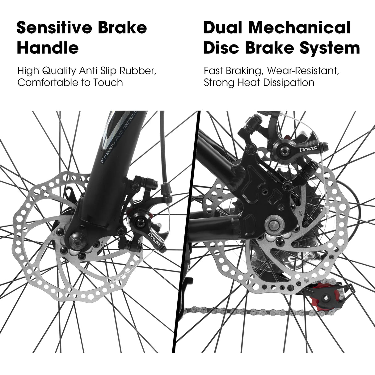 27-Inch 21-Speed Aluminum Frame Mountain Bike With Suspension - Omega Lifestyles