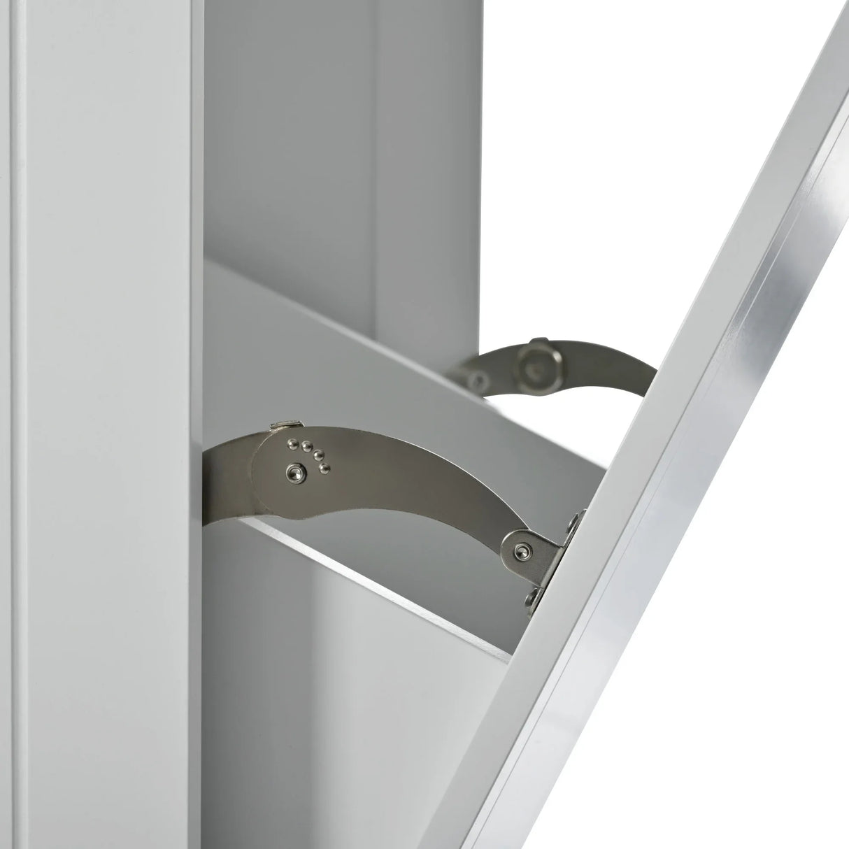 Fluted Rubber Wood Kitchen Island With Tilt-Out Trash Can - Omega Lifestyles