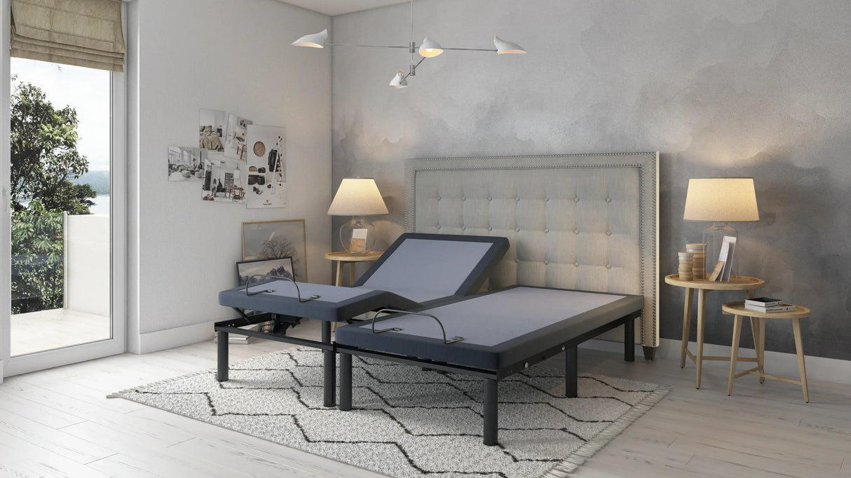 California Split King Adjustable Bed Base With Massage - Omega Lifestyles