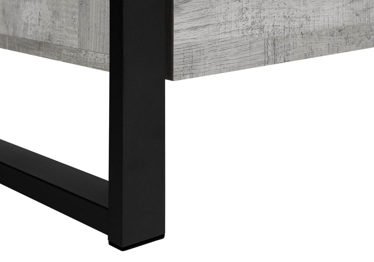 Contemporary Grey Laminate TV Stand With Storage Drawers - Sleep Galleria