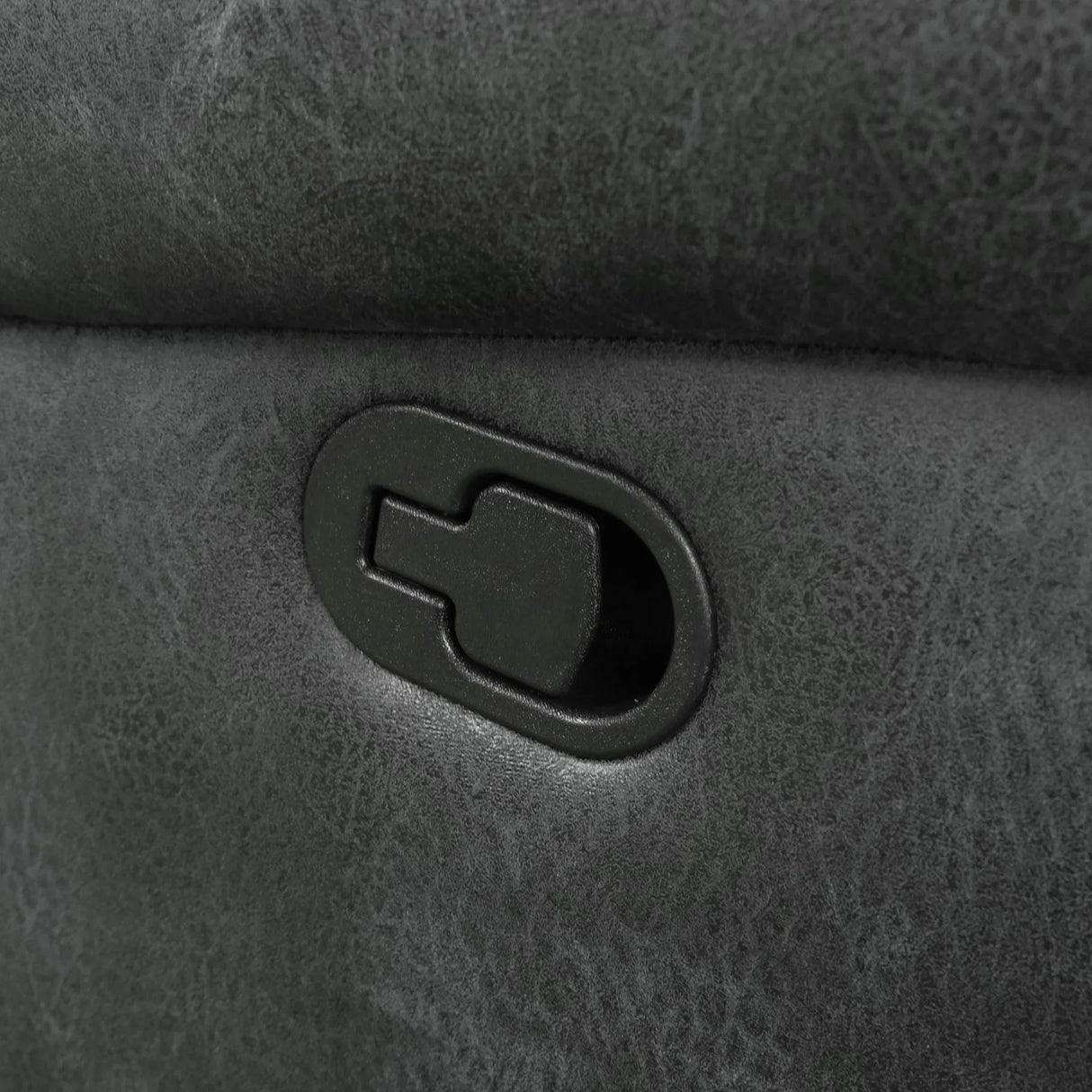 Gray Fabric Foam Gliding Recliner Chair - Omega Lifestyles