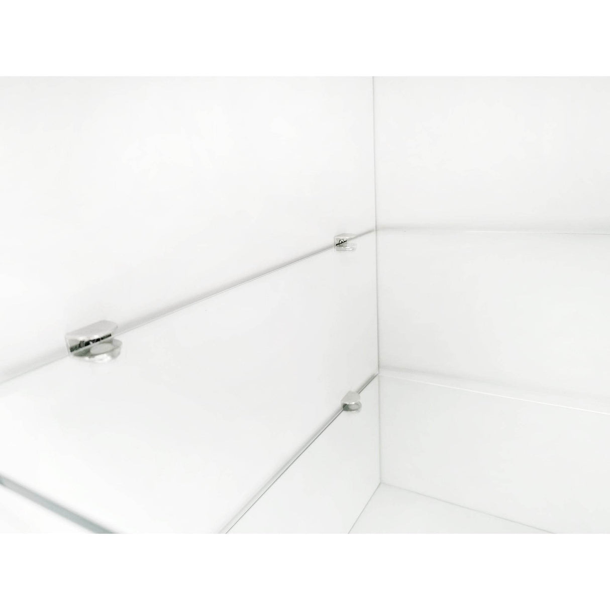 White Modern LED Light Particle Board TV Stand - Sleep Galleria