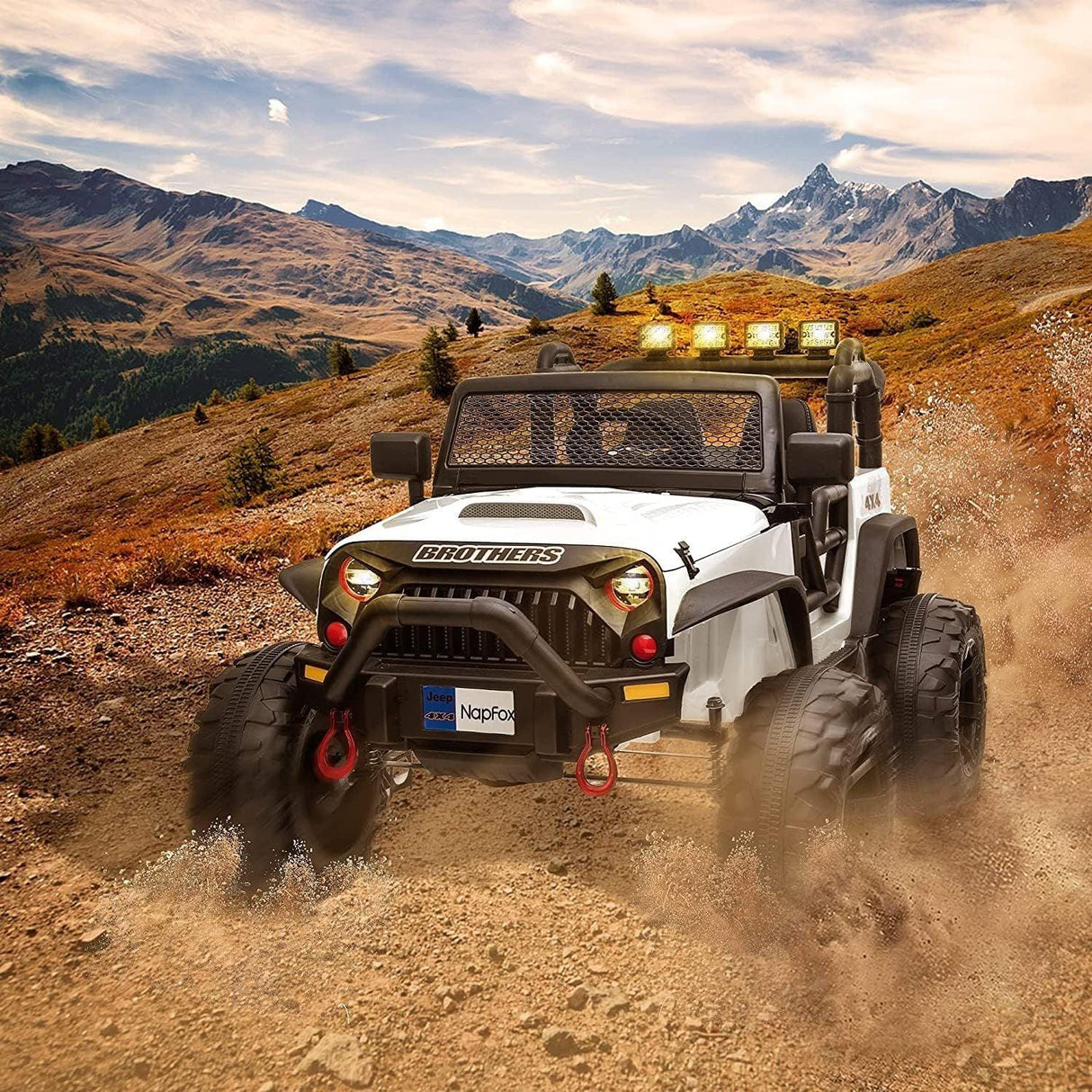 12V Two-Seater Kids Electric Ride On Car Truck - Omega Lifestyles