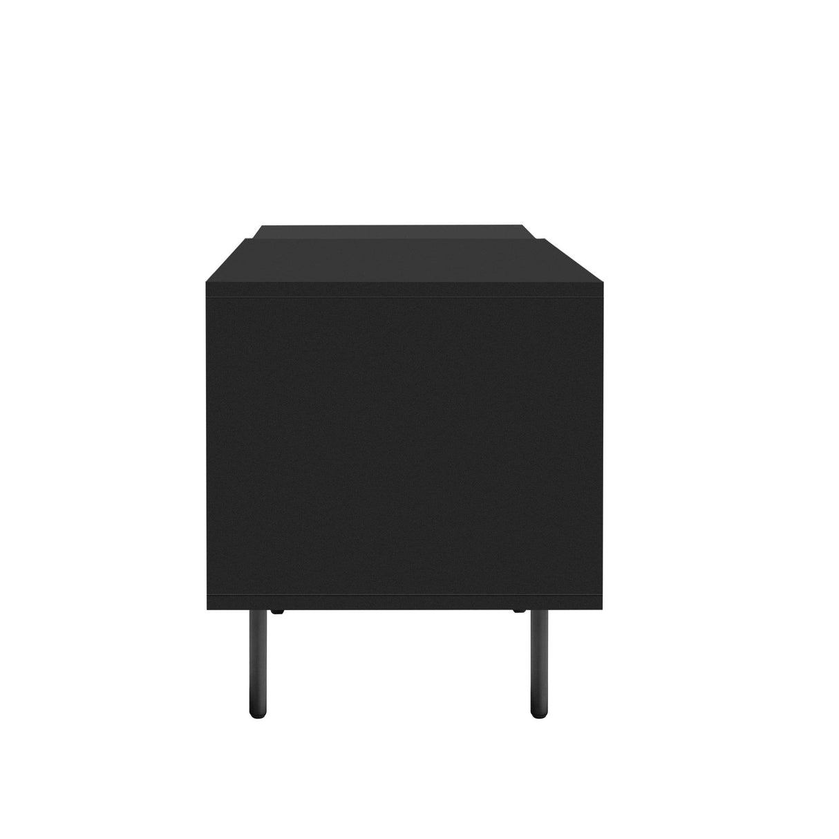 Modern Minimalist Black Grey MDF TV Stand - Sleep Galleria