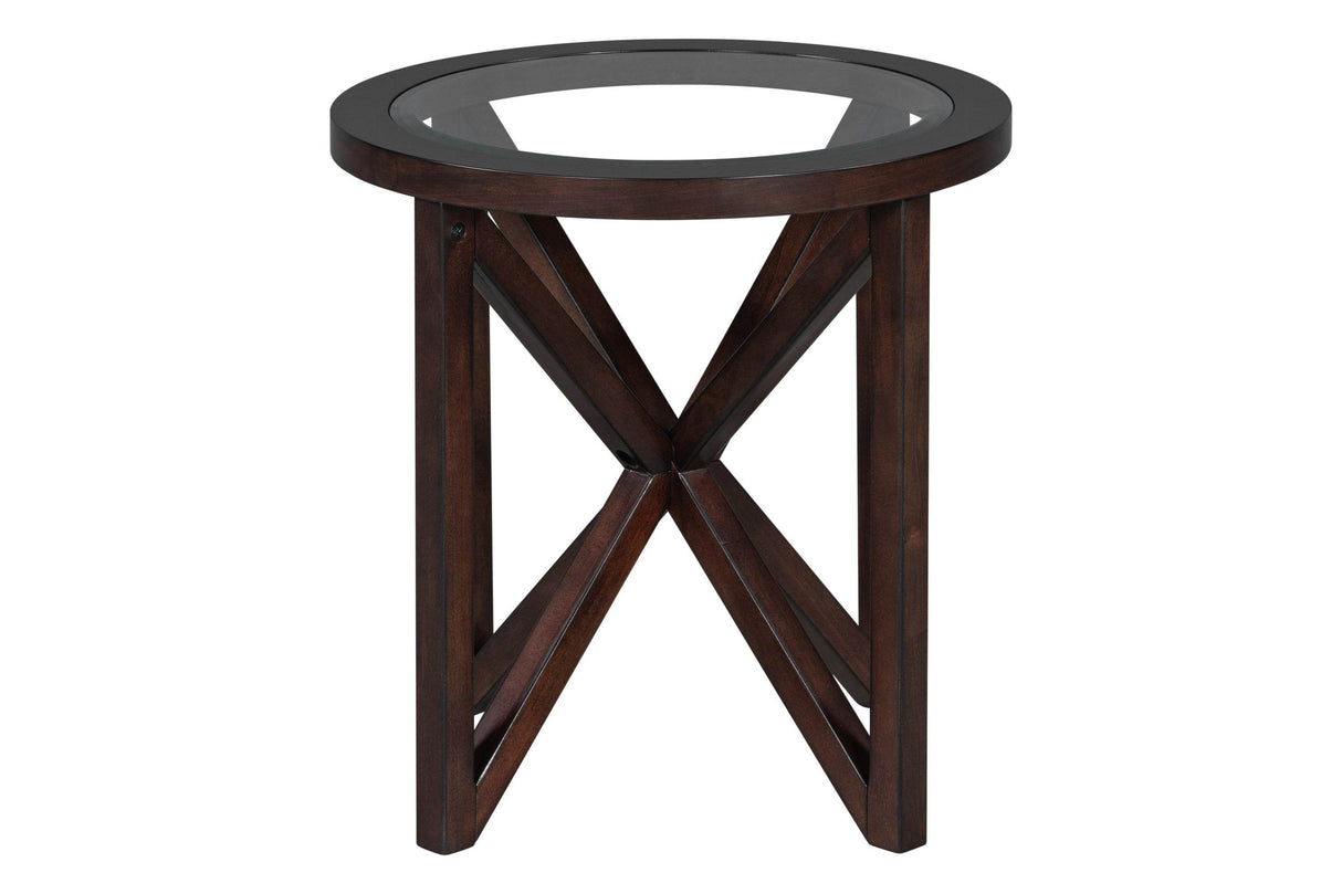 Modern Round Tempered Glass Top Coffee Table - Sleep Galleria