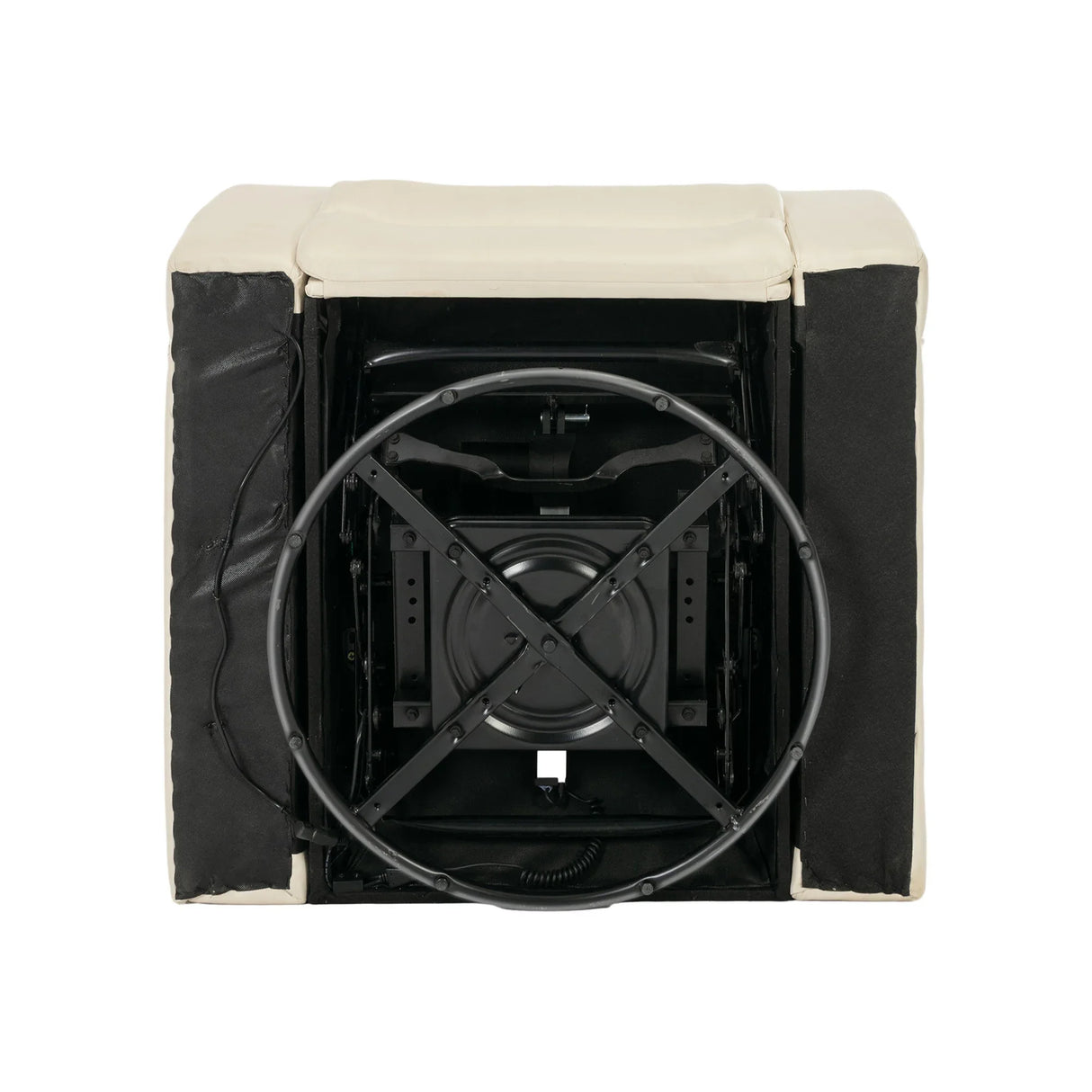 Power PU Leather Recliner Chair With Tray Table USB Port - Omega Lifestyles