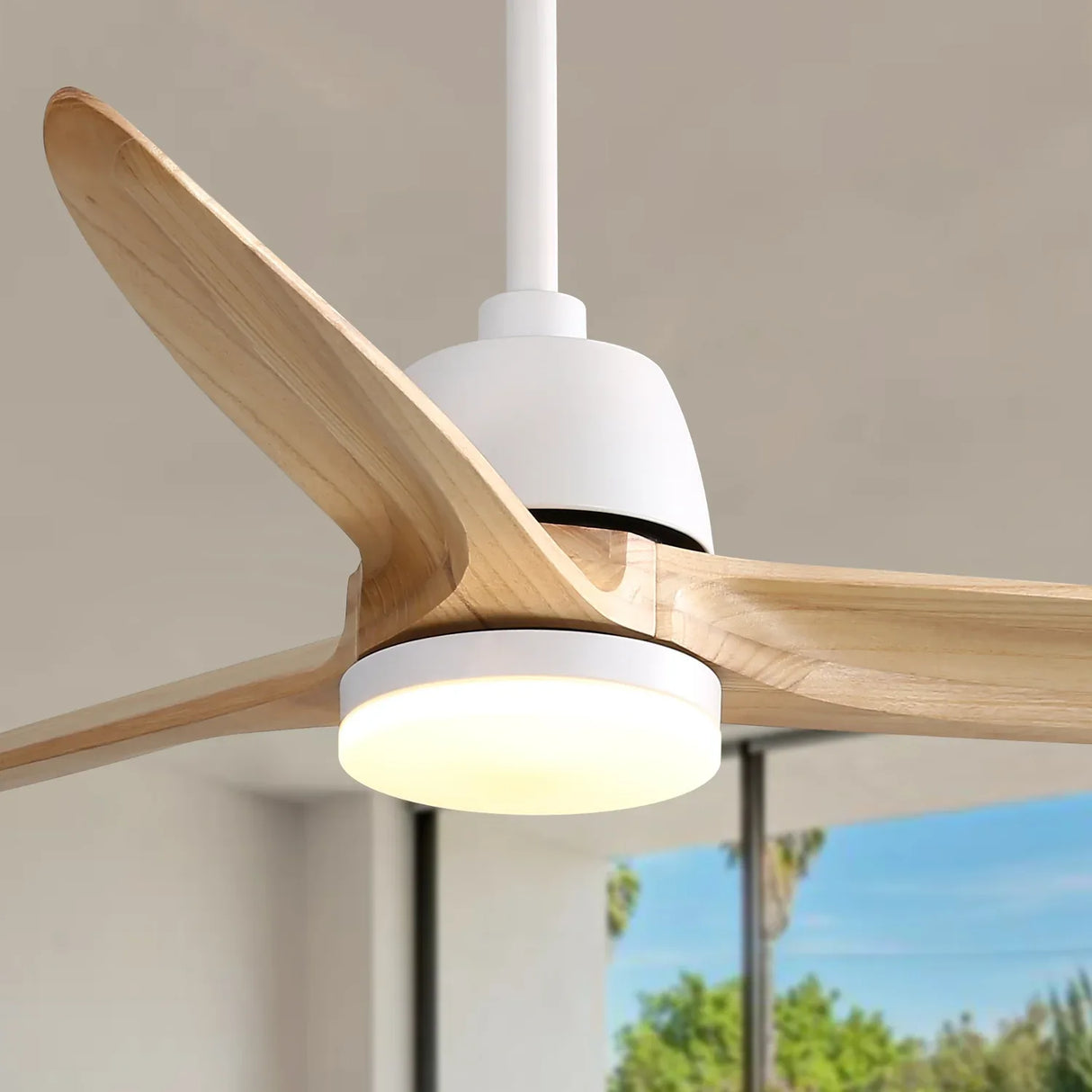 56-Inch Modern Remote Control Reversible Ceiling Fan - Omega Lifestyles
